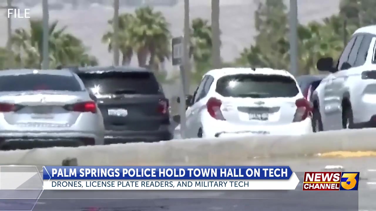 Palm Springs Police explain use of technology, military equipment with  residents - KESQ